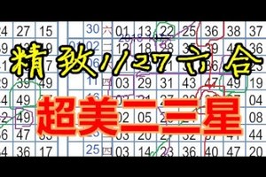 1月27日六合會好也說不定 矇矇阿