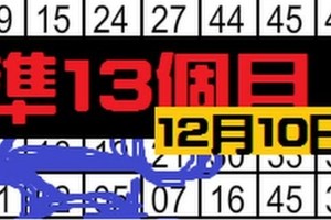 12月10日 六合彩 準10個月 ~ 獨支專車 ~   