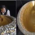 黃金浴缸上鑲滿25萬顆水晶，這等價值不菲的澡盆堪稱「土豪專用」 
