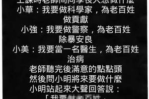 小明，你将来要做什么？？