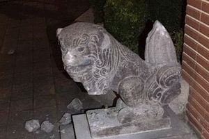 日殖民時期石狛犬再被砍嫌犯稱清除日據時代遺留圖騰