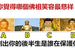 心理測試：你覺得哪個佛祖笑容最慈祥？測你的後半生是誰在保護你