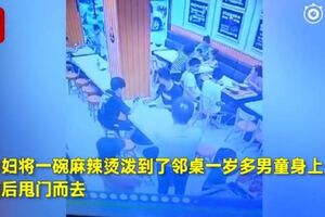 孕婦不滿女嬰吃飯吵竟拿麻辣燙潑她全身引眾怒