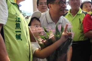 陳水扁高鐵街訪 對台中高雄2020立委選舉悲觀