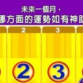 超神測驗~【未來一個月，我在哪方面的運勢如有神助？】。留言1688一路發。。