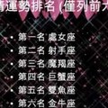 12星座2016年十月運勢排名