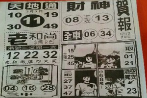 3/2 港六合 【賀報，台北準報，中國少年民報，少年鷹報，旺旺彩報，台灣通】多張財報讓你配二三星。參考。參考。