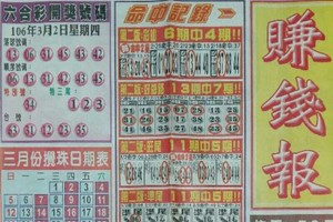 3/4 港六合 【賺錢報，國際時報，聯贏彩報】多張財報讓你配二三星。參考。參考。
