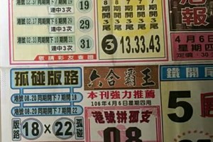4/6  港六合 【台北港報，錢員外，港天下，國際時報，聯贏彩報】目標三星，殺豬頭，參考，參考。