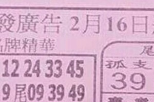 2/16 港六合 【大發廣告，搖錢報，鎮龍宮，朱府，慶安宮，香港早報，桃園快報，龍華彩報，五路財神，玄天上帝，北聖宮，八路武財神】多張財報讓你參考，參考。