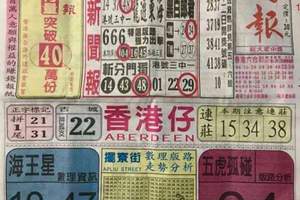 12/14 港六合 【中國新聞報，尚報，碼報】多張財報讓你參考，參考。