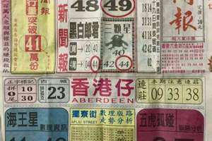 12/21 港六合【中國新聞報，黑鷹彩報】多張財報讓你參考，參考。