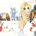 日本著名畫師繪製四季擬人圖春夏秋冬變身萌妹子