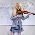 日本美女小提琴家Ayasa，cosplay玩轉次元之音