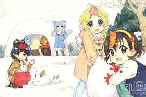 日本著名畫師繪製四季擬人圖春夏秋冬變身萌妹子
