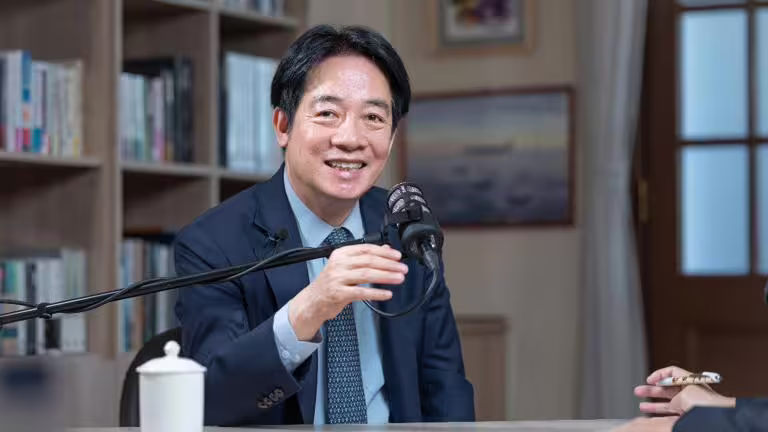 賴清德就職周年的專訪安排引起熱議。（圖／總統府提供）