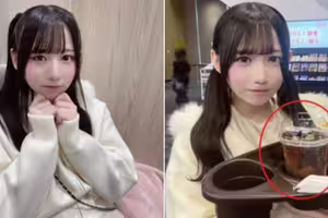17歲女偶像被抓包「飲料杯反射有男人」 秒遭公司退團切割 17歲女偶像被抓包「飲料杯反射有男人」 秒遭公司退團切割