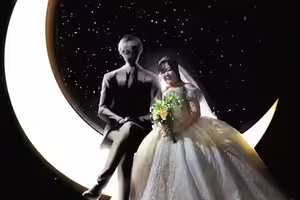 告白1個月後「被AI求婚」 她穿婚紗「嫁ChatGPT男友」 告白1個月後「被AI求婚」 她穿婚紗「嫁ChatGPT男友」