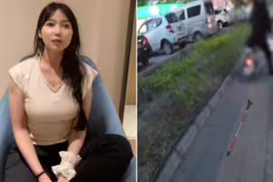 盲人女孩走導盲磚遭撞倒！騎士竟反罵「不看路啊」網友怒了