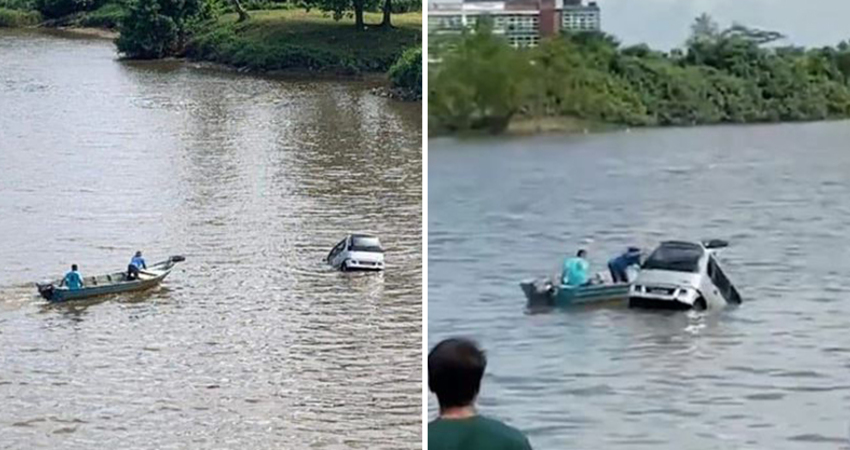 阿嬤開車不慎墜河　揮手示意「不要救！」民眾崩潰看她慘死