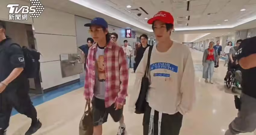 泰國男神Billkin、PPKrit抵台宣傳泰版鬼家人！機場粉絲卡位接機 場面曝