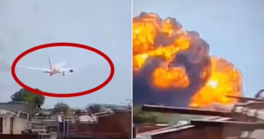 客機剛起飛即墜機！機上242人傷亡不明　最新失事畫面曝