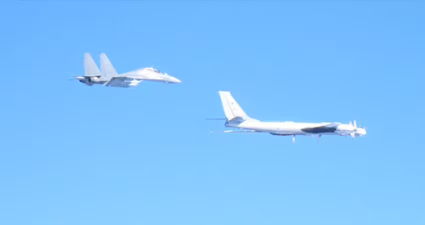 中俄軍機包夾日本！自衛隊緊急升空　日防長嚴正發聲了