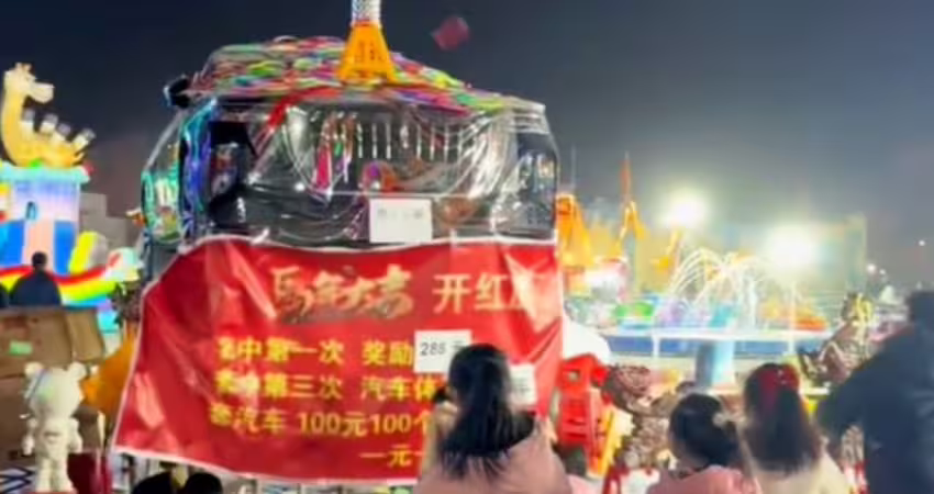 輸不起？他夜市套圈圈「套中汽車」　店家心急反悔了