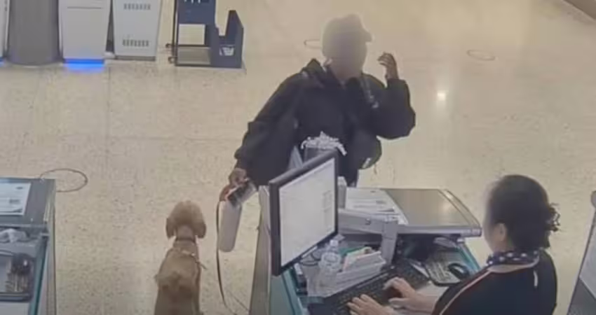 她將狗狗拴行李秤「自行登機」　牠苦等10天「迎來新結局」