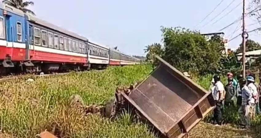 影／火車高速撞上卡車！孫子當場甩飛　傷亡情況曝光