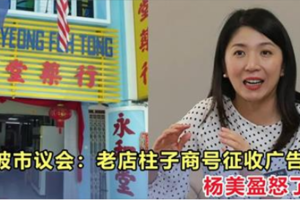 麻坡市议会宣布：老店柱子商号征收广告费！杨美盈怒了！