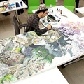 【日本藝術家 3.5 年來每天花 10 個小時，創作出超級驚人的《巨幅鋼筆墨水畫》！】