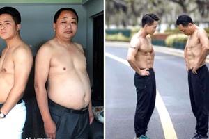 男子為老爸增胖10公斤「兩人一起練出6塊肌」，背後有洋蔥原因感動全網！