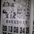 12/31 香港九九快報  六合參考