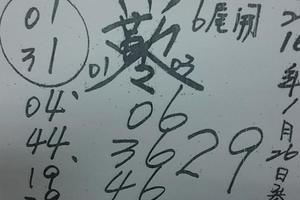 1/26 慶安宮會員牌  六合參考