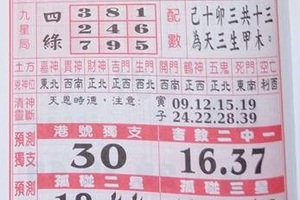 2/27 聖母寶鑑  六合參考