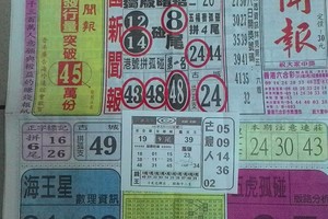 3/12 中國新聞報   六合參考