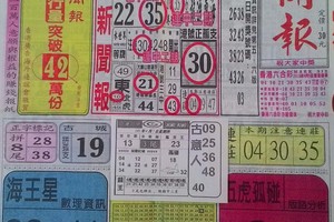 4/7 中國新聞報  六合參考