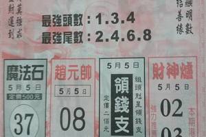 5/5 雷公神+善隱寺  六合參考