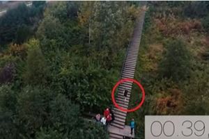 全世界爬樓梯最快的男人！一按下計時「火箭速度衝過426階樓梯」成功創下世界紀錄！