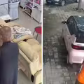 男子叼菸穿僧袍　闖店要錢還襲胸