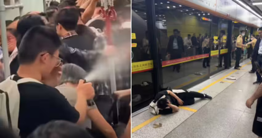 男地鐵內「猛噴辣椒水」乘客流淚狂咳！動機疑曝光