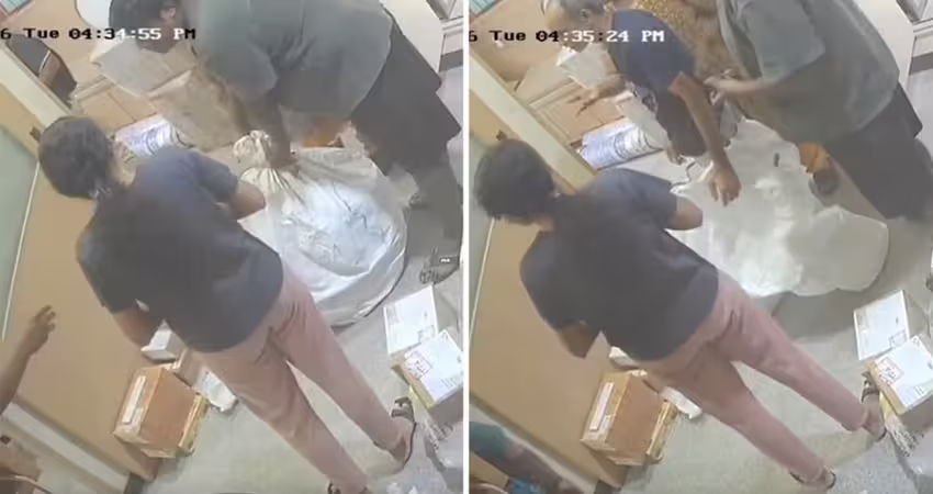 買不起車票用寄的　老翁被家人塞進麻布袋