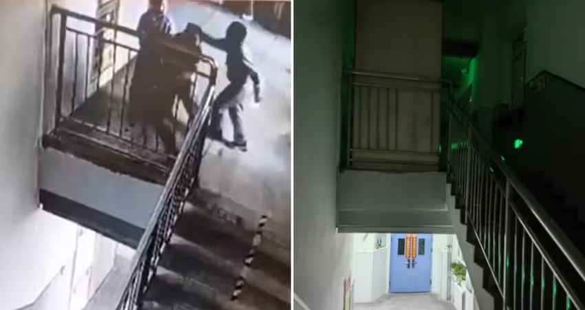 學生樓梯旁打鬧　一碰欄杆出事摔落