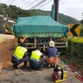 騎士頭遭輾慘死　肇事貨車酒駕被吊照