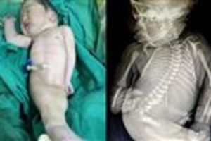 心疼!出生沒性器…嬰兒雙腳相連像「美人魚」　活15分鐘就夭折!