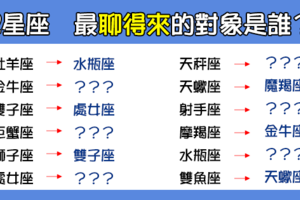 「聊得來，彼此才能更進一步」！12星座 最「聊得來」的人是誰 ！