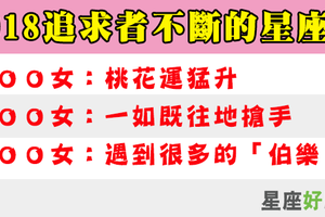 一波還未平息一波又來侵襲，2018年最不缺追求者的星座女！