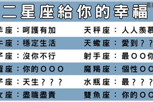 你不會相信的真相！十二星座男能帶給你什麼樣的「幸福」！不要猶豫就是他了！