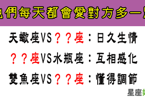 在一起越久越愛對方的星座組合，每天都多愛你一點！